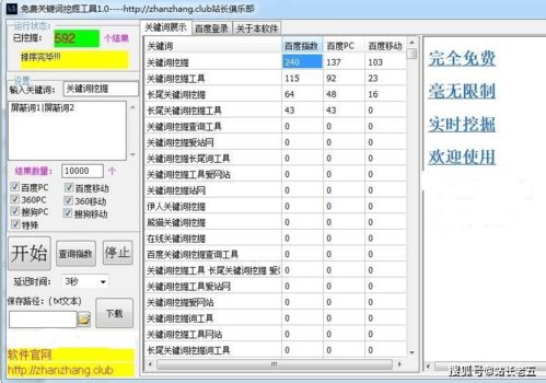 免费的关键词挖掘工具